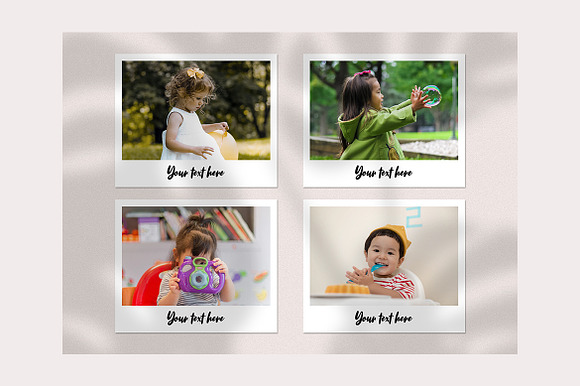 Polaroid Photo Frame Templates in Mockup Templates - product preview 6