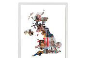 United Kingdom (UK) photo Collage