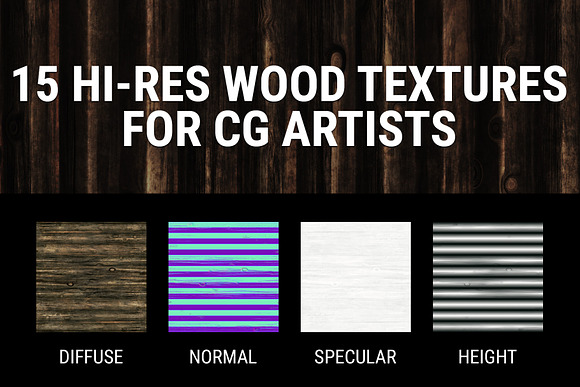 15 Seamless Wood Textures in Textures - product preview 1