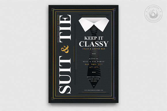 Suit and Tie Flyer Bundle in Flyer Templates - product preview 3
