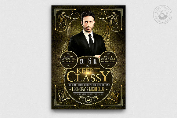 Suit and Tie Flyer Bundle in Flyer Templates - product preview 4
