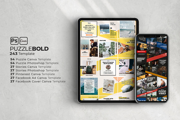 Puzzle Bold Bundle in Instagram Templates - product preview 1