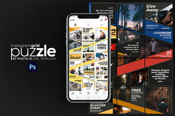 Puzzle Bold Bundle in Instagram Templates - product preview 13