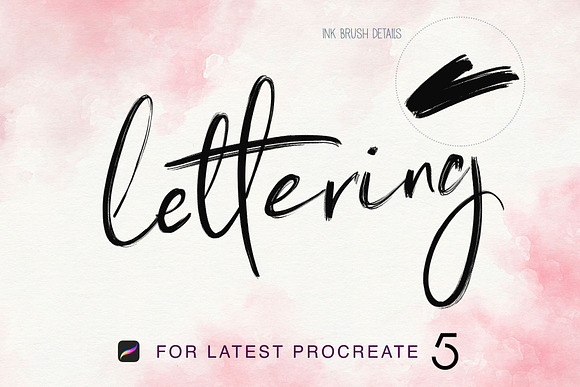 Procreate 5 Lettering Brushes in Add-Ons - product preview 9