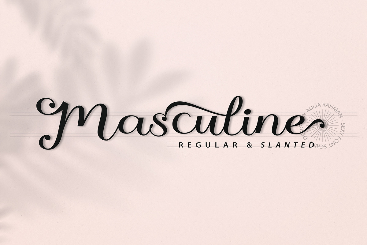 Masculine - Two Style in Script Fonts - product preview 8