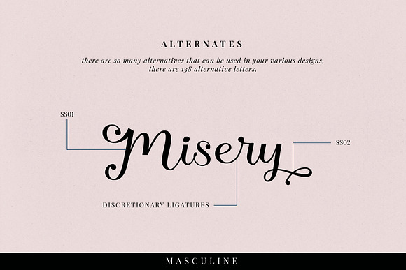 Masculine - Two Style in Script Fonts - product preview 4