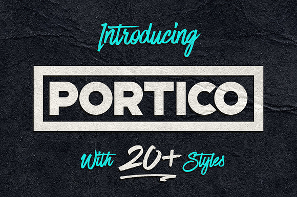 Portico Typeface in Urban Fonts - product preview 11