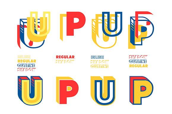 Up Up and Away in Display Fonts - product preview 2