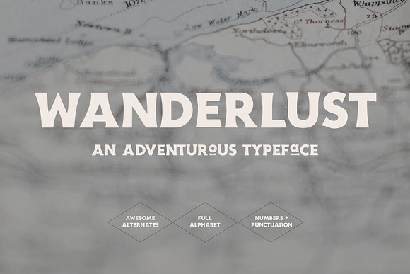 Wanderlust - An Adventurous Typeface in Display Fonts - product preview 9