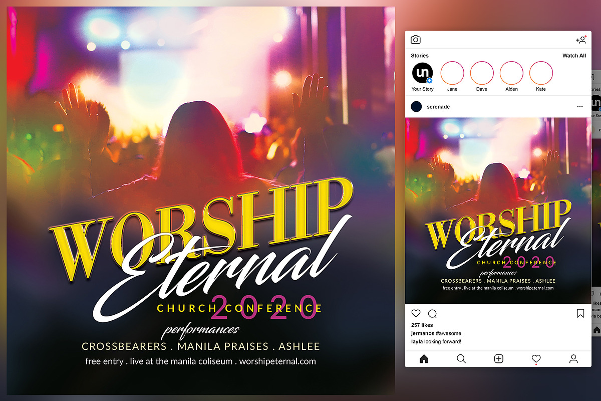Worship Flyer in Flyer Templates - product preview 8