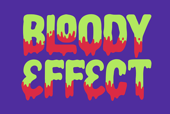Haluween Fonts | Bloody Effect in Display Fonts - product preview 5