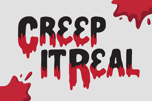 Haluween Fonts | Bloody Effect in Display Fonts - product preview 11