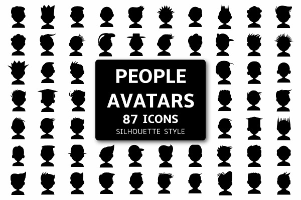 People Avatar Icons Set