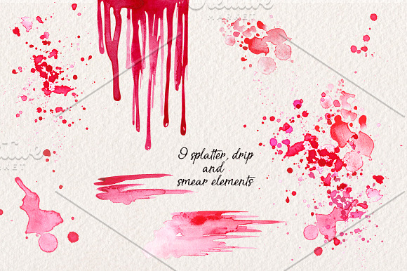 Watercolor Lips Collection in Illustrations - product preview 3