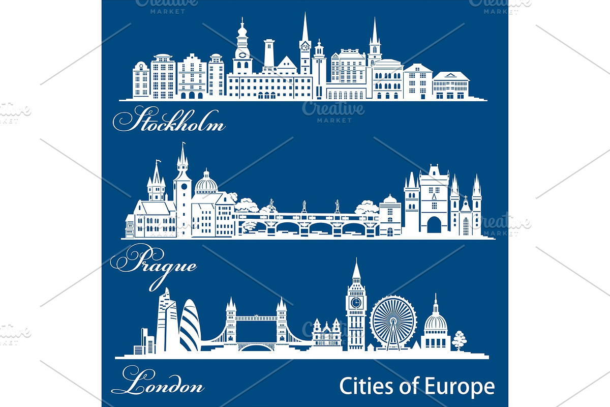 City in Europe - London, Prague in Illustrations - product preview 8
