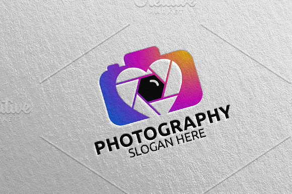 Love Camera Photography Logo 59 in Logo Templates - product preview 1