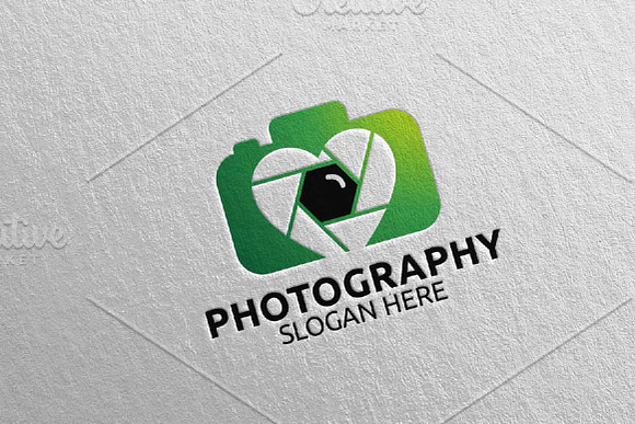 Love Camera Photography Logo 59 in Logo Templates - product preview 3