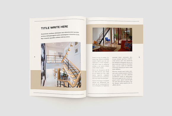Interior Design Portfolio in Brochure Templates - product preview 4