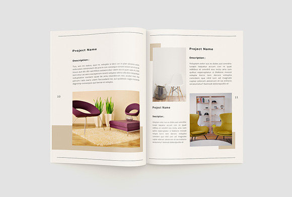 Interior Design Portfolio in Brochure Templates - product preview 7