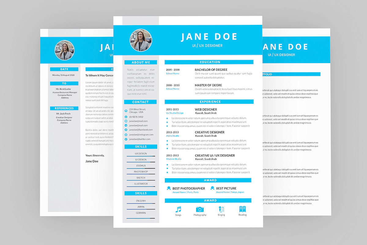 Jane UI UX Resume Designer in Resume Templates - product preview 8