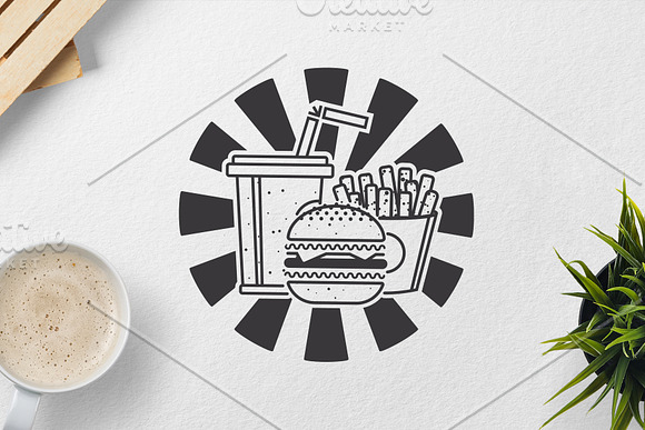 Fast food icons & logos in Logo Icons - product preview 2
