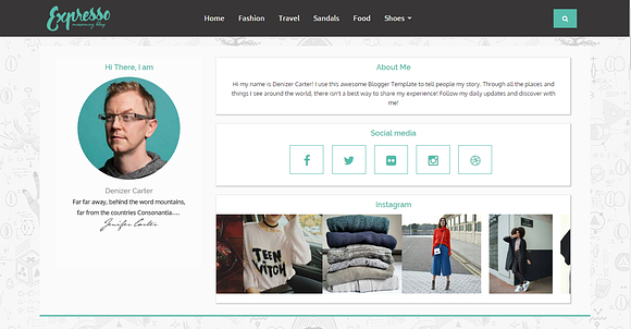 Expresso Blogger Template in Website Templates - product preview 1