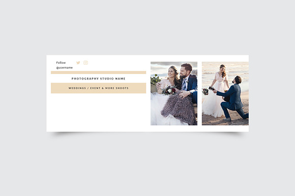 Photography Facebook Cover Template in Facebook Templates - product preview 2
