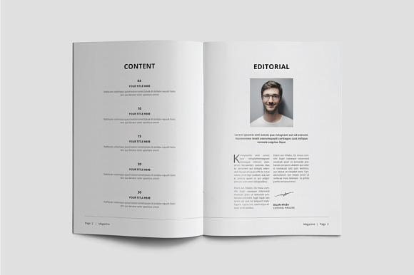 A5 Magazine Template in Magazine Templates - product preview 1