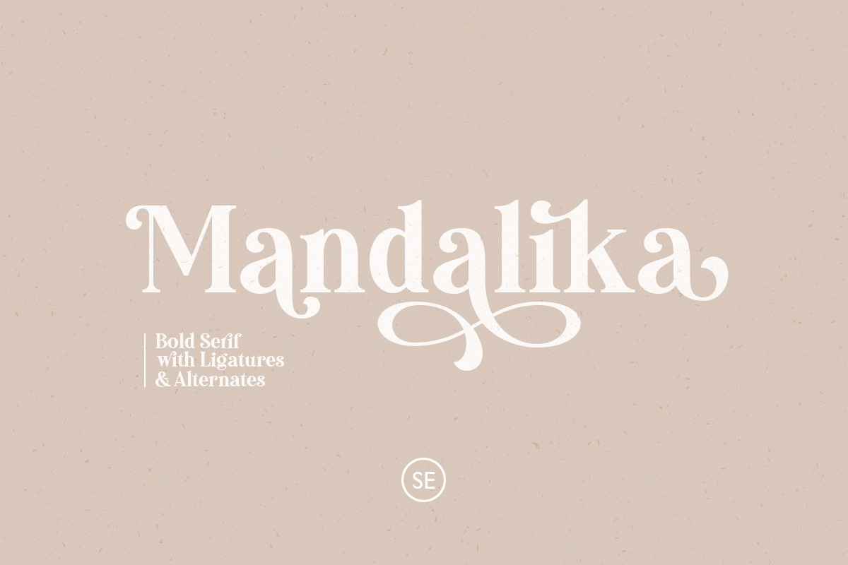 Mandalika - Modern Bold Serif in Serif Fonts - product preview 8