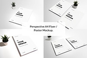 Perspective A4 Flyer / Poster Mockup
