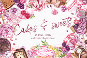 Cakes and sweets illustrations