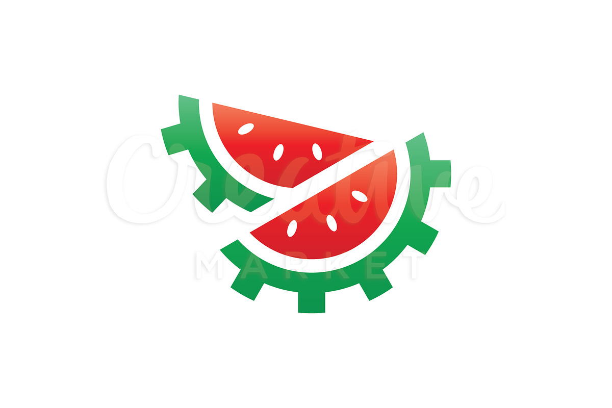 Watermelon Gear Logo in Logo Templates - product preview 8