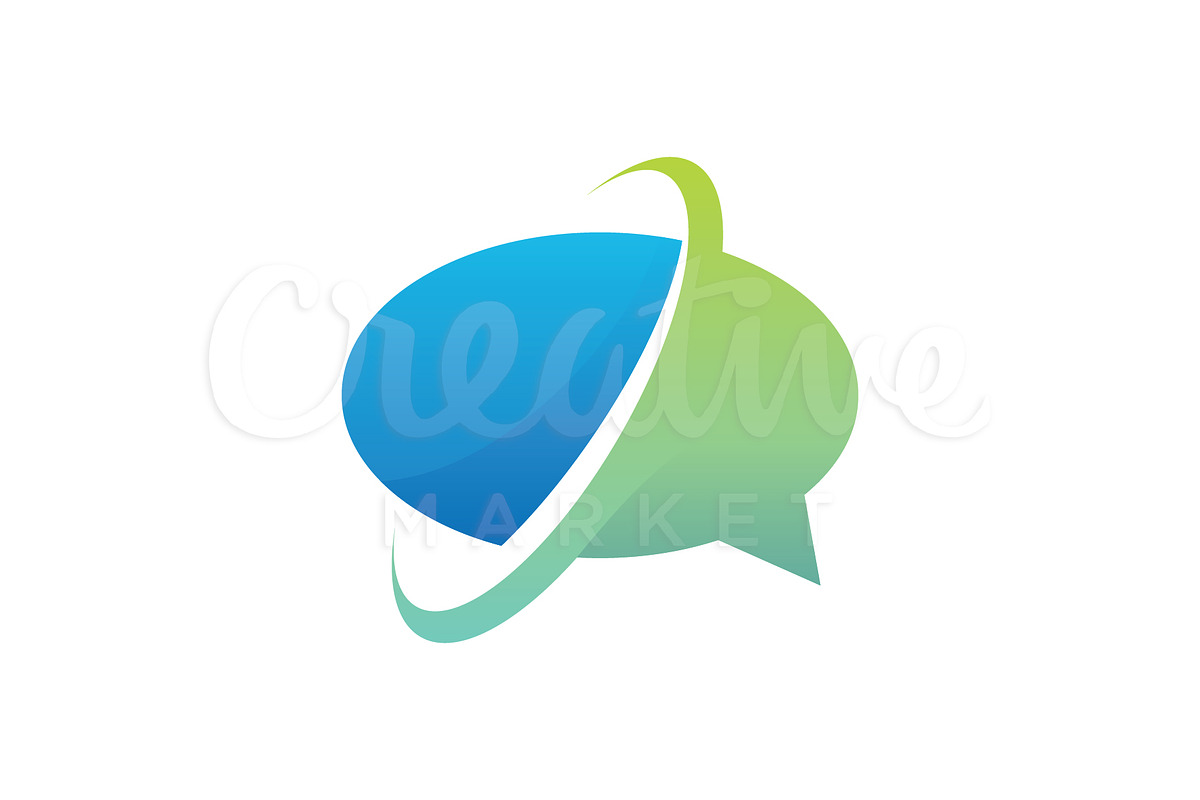 Bubble Chat Logo in Logo Templates - product preview 8