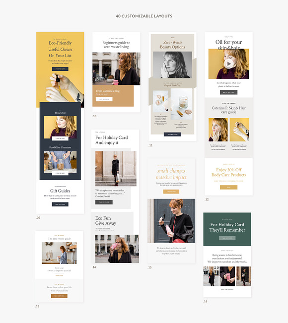 Kate - Newsletter Templates in Mailchimp Templates - product preview 2