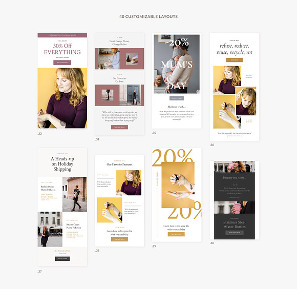Kate - Newsletter Templates in Mailchimp Templates - product preview 5