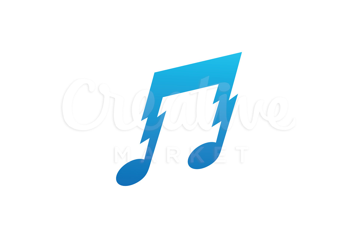 Music Thunder Logo in Logo Templates - product preview 8
