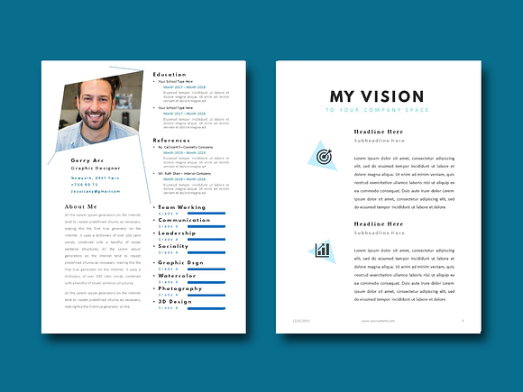 Graphic Designer Portfolio Template in Brochure Templates - product preview 2