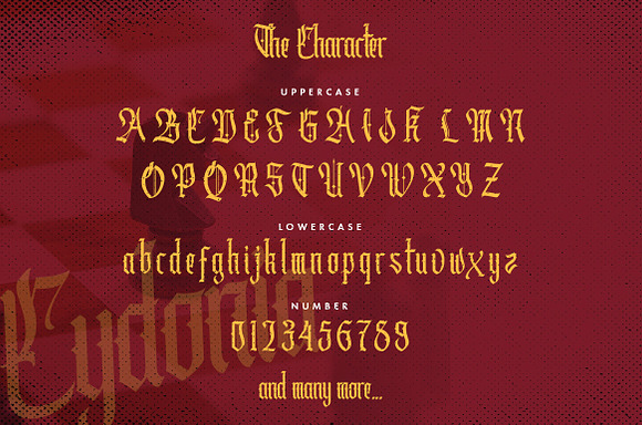 Cydonia - The Blackletter Font in Blackletter Fonts - product preview 3