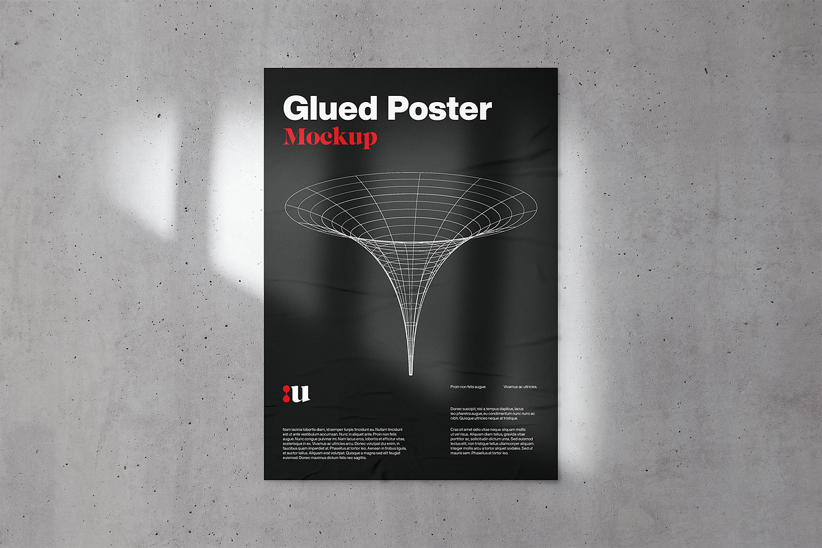 Glued Poster Mockup in Mockup Templates - product preview 8