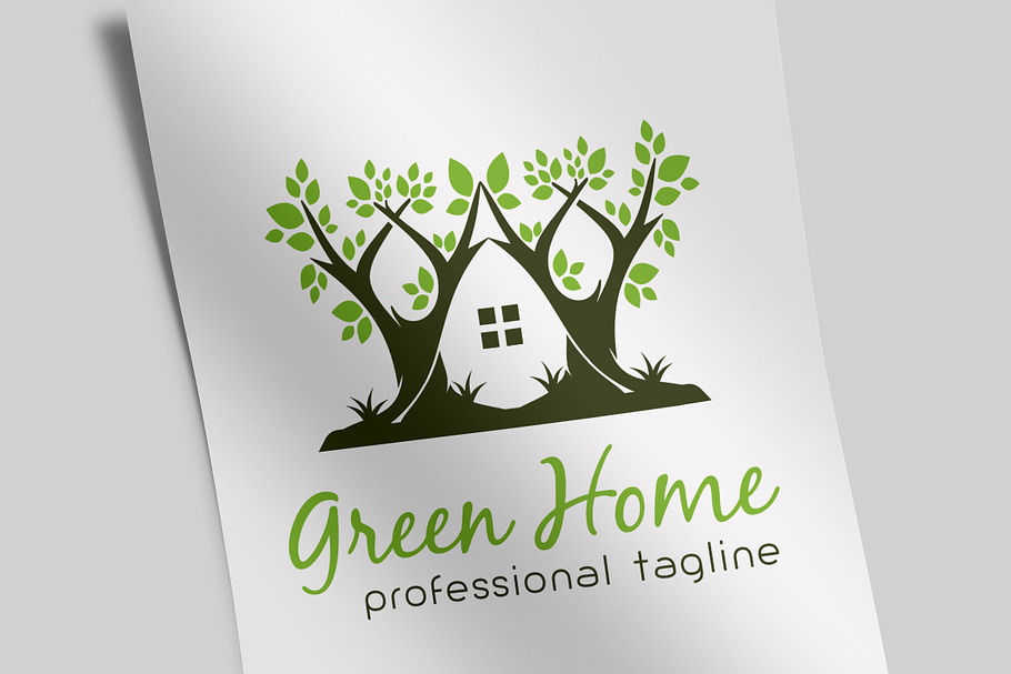 Green Home Logo in Logo Templates - product preview 8