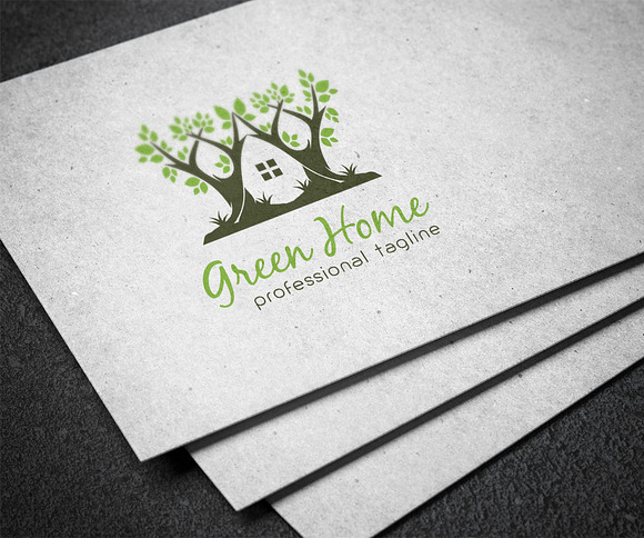 Green Home Logo in Logo Templates - product preview 2