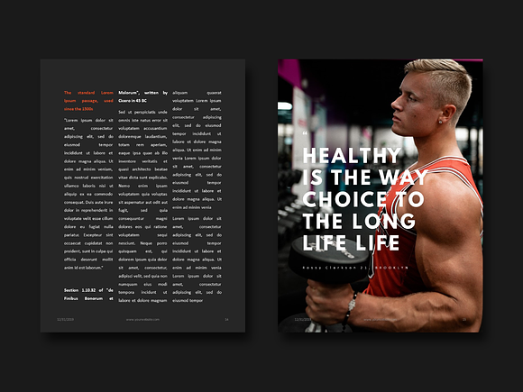 Fitness Motivation Template in Brochure Templates - product preview 6