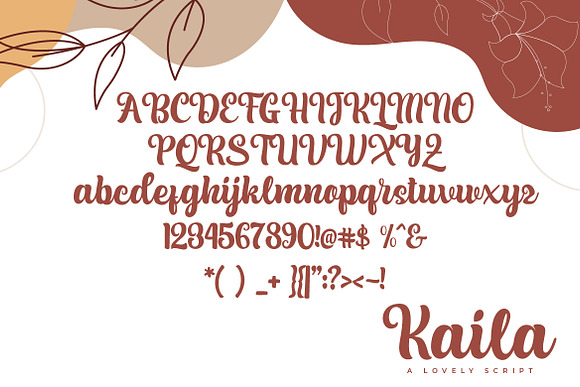 Kaila Script in Script Fonts - product preview 3