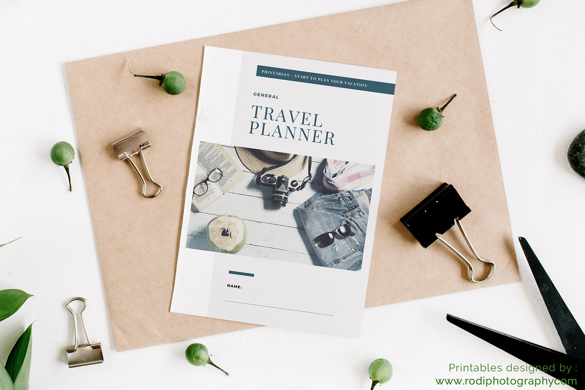 Travel Planner - PDF Printable in Stationery Templates - product preview 8
