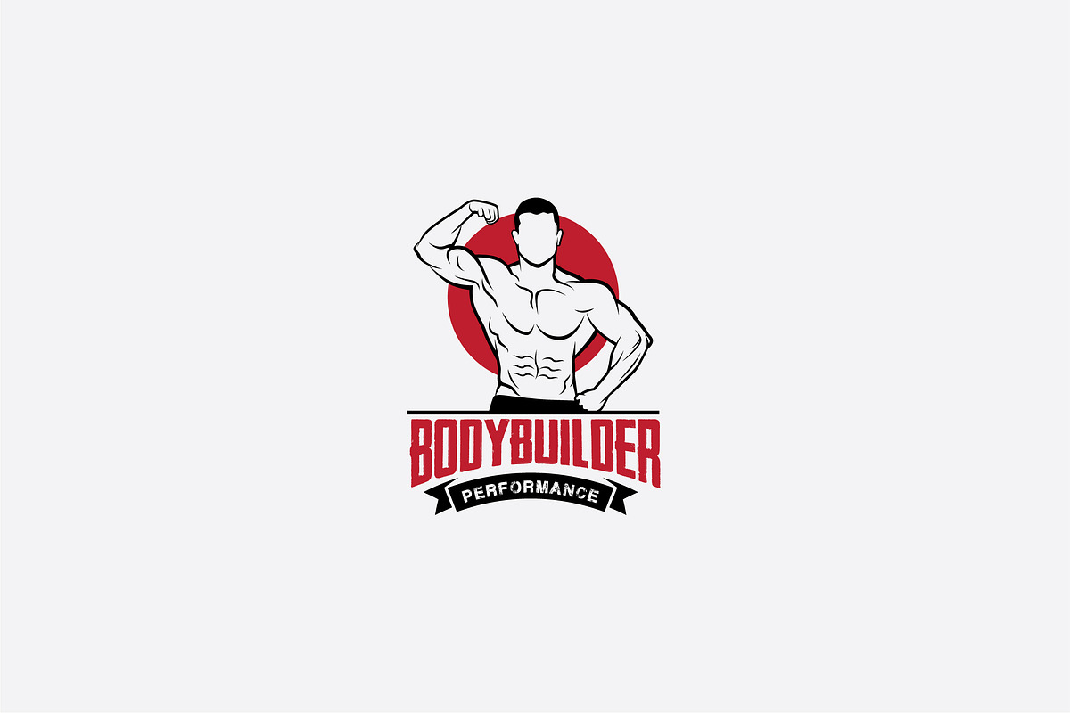bodybuilder logo in Logo Templates - product preview 8