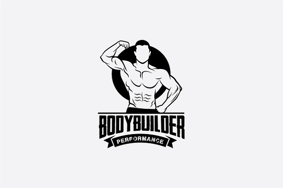 bodybuilder logo in Logo Templates - product preview 1