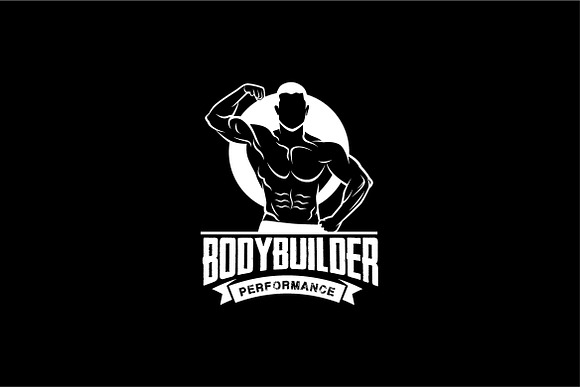 bodybuilder logo in Logo Templates - product preview 2