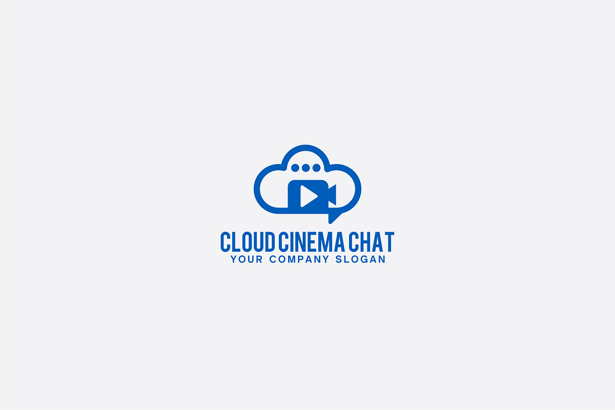 cloud cinema chat logo in Logo Templates - product preview 8