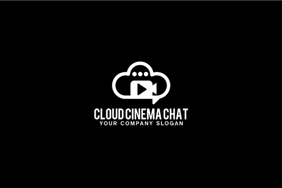 cloud cinema chat logo in Logo Templates - product preview 2