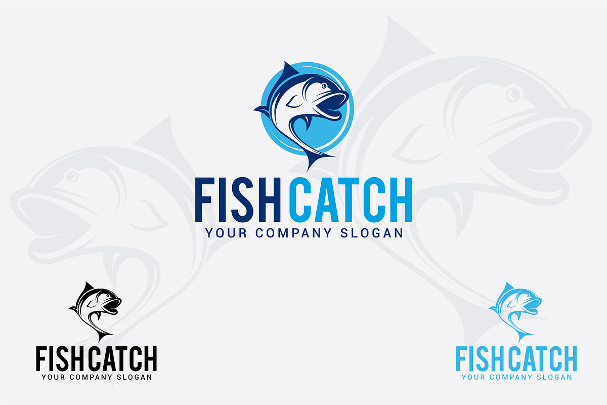 fish catch logo in Logo Templates - product preview 8